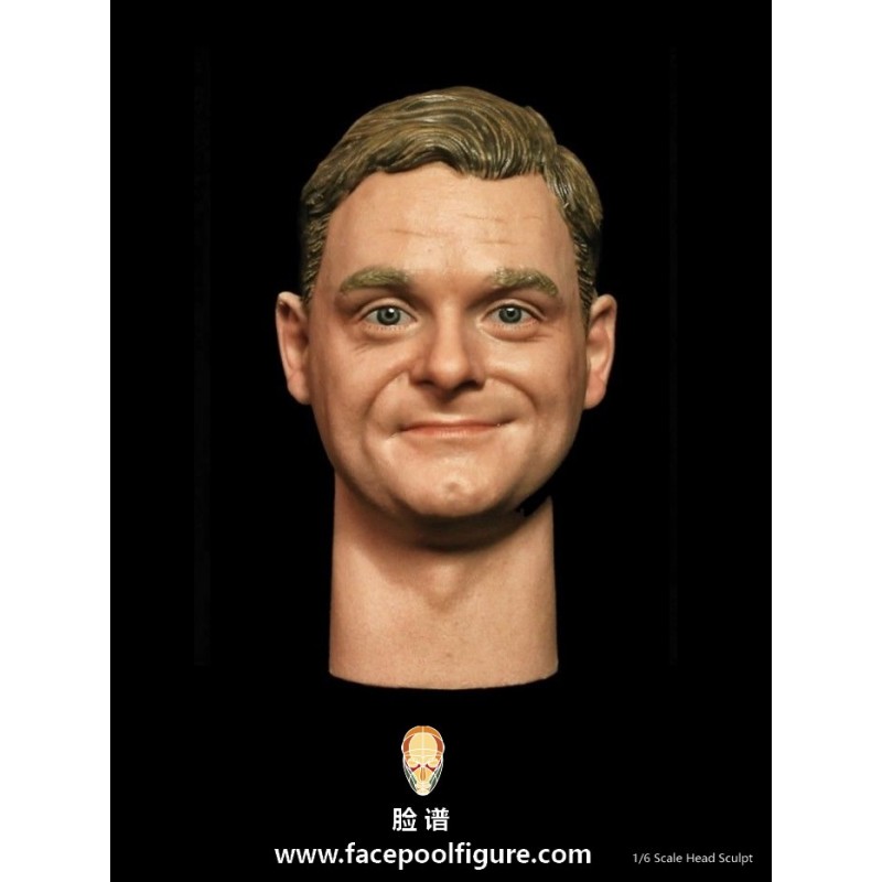 1/6 H-001 Expression Head – Caucasian Happy
