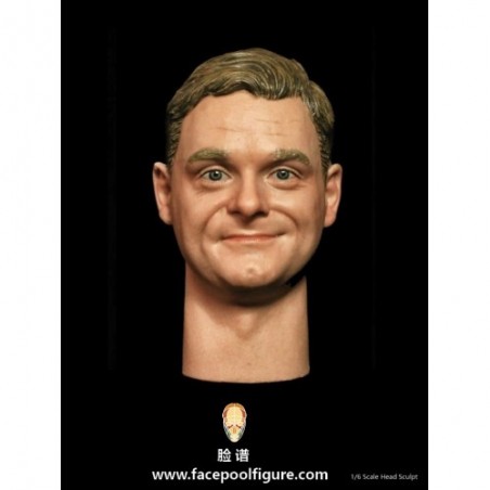 1/6 H-001 Expression Head – Caucasian Happy