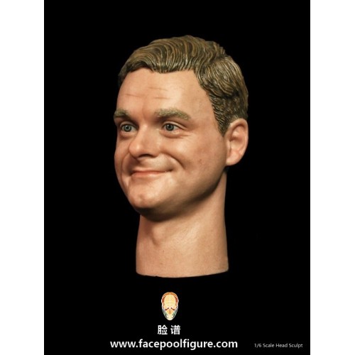 1/6 H-001 Expression Head – Caucasian Happy