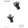 1/6 Par de Guantes negros tela Dam Toys