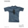 1/6 Playera Azul Jaspe con Estampado Ant Nest