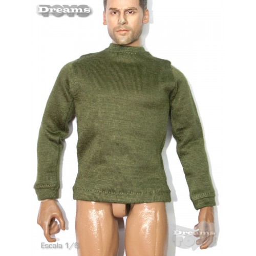 1/6 Playera Manga Larga Verde Olivo Ant Nest