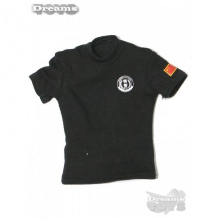 1/6 Playera negra Flagset