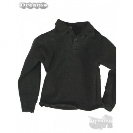 1/6 Playera Polo Negra Manga Larga Dam Toys