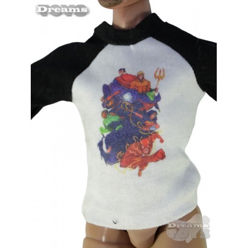 1/6 Playera Raglan JLA Ant Nest