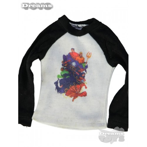 1/6 Playera Raglan JLA Ant Nest