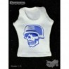 1/6 Playera Tirantes Blanca con Estampado Ant Nest1/6 Playera Tirantes Blanca con Estampado Ant Nest