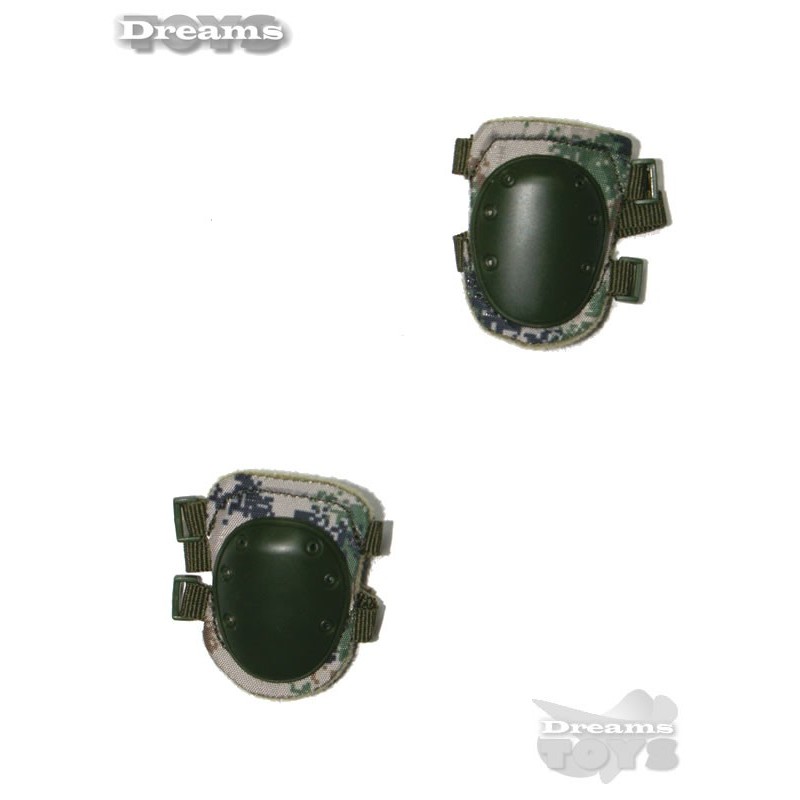 1/6 Par de rodilleras Camo Dam Toys