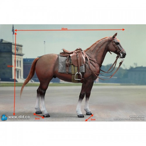 1/6 Brown WWII German War Horse (Standing)