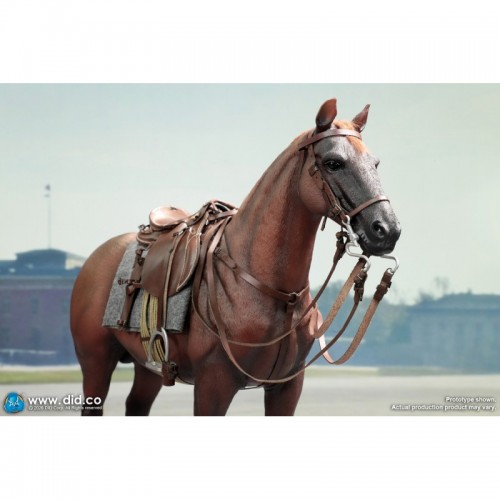 1/6 Brown WWII German War Horse (Standing)