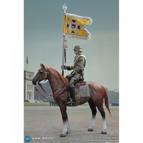 1/6 Brown WWII German War Horse (Standing)