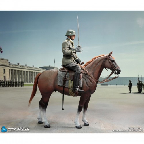1/6 Brown WWII German War Horse (Standing)