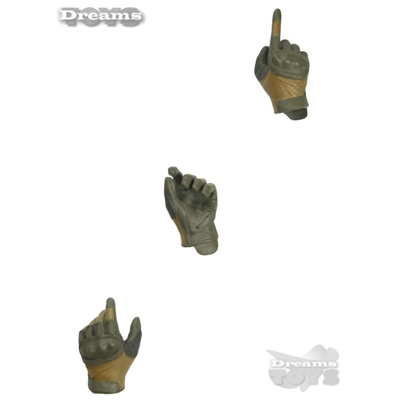1/6 Set de Guantes Tacticos Easy & Simple