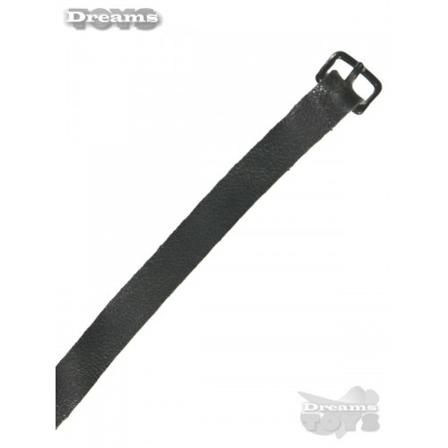 1/6 Cinturon Negro Piel Hebilla de Metal DID
