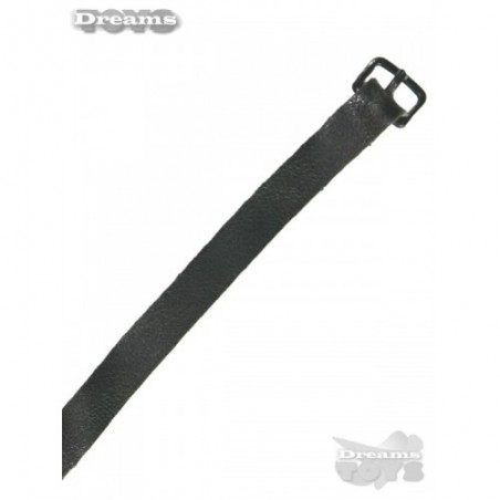 1/6 Cinturon Negro Piel Hebilla de Metal DID