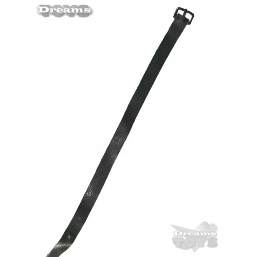 1/6 Cinturon Negro Piel Hebilla de Metal DID