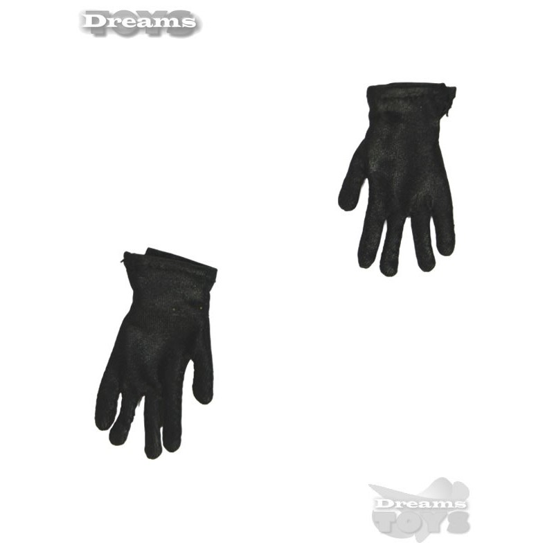 1/6 Par de guantes negros tela DID