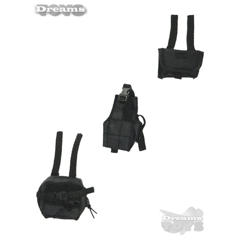 1/6 Set de Pouchs Negros Generals Armoury