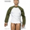 1/6 Playera Raglan Blanco/ verde Ant Nest