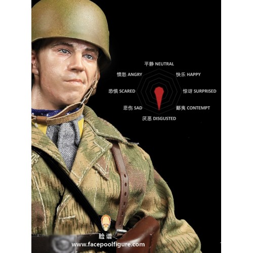 1/6 D-002 Expression Head – Caucasian Disgusted
