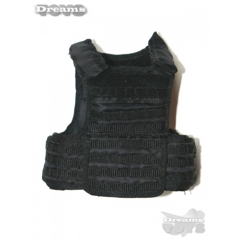 1/6 Chaleco Negro c/ protecciones Modeling