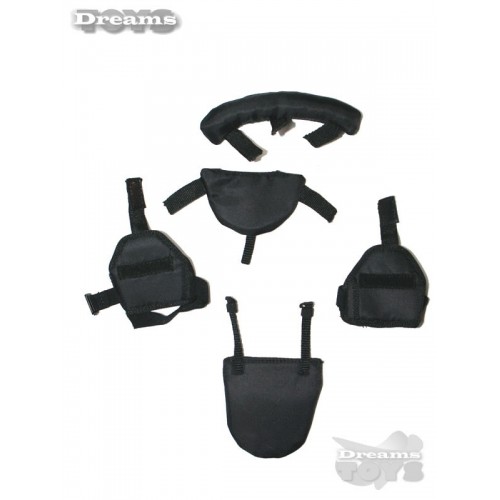 1/6 Chaleco Negro c/ protecciones Modeling