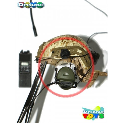1/6 Radio c/audifonos para casco FAST Minitimes