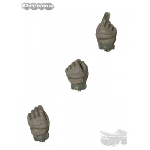 1/6 Set de guantes grises Modeling