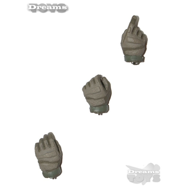 1/6 Set de guantes grises Modeling