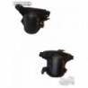 1/6 Par de rodilleras negras Flagset