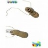 1/6 Par de botas tela Flagset