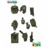 1/6 Set pouchs verdes Flagset