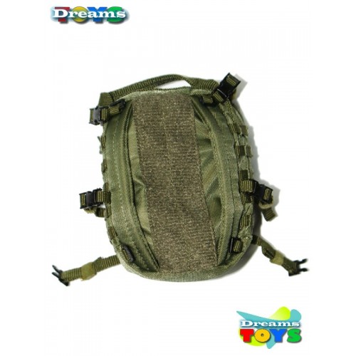 1/6 Mochila verde sin tirantes Flagset
