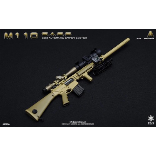 1/6 M110 SASS Semi Automatic Sniper Rifle