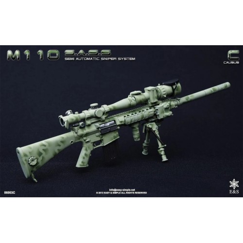 1/6 M110 SASS Semi Automatic Sniper Rifle