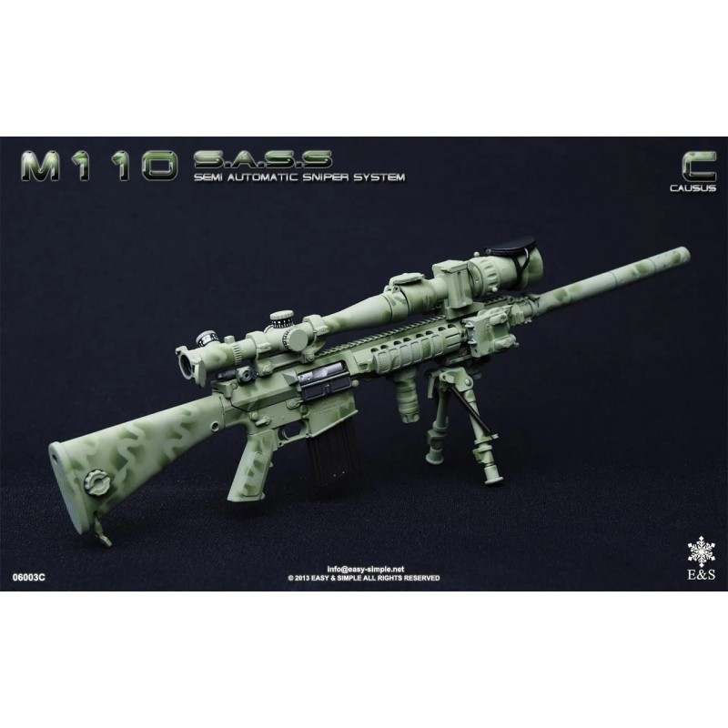 1/6 M110 SASS Semi Automatic Sniper Rifle