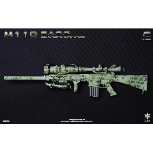 1/6 M110 SASS Semi Automatic Sniper Rifle