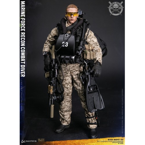 1/6 Marine Force Recon Combat Diver (Desert MARPAT Version)
