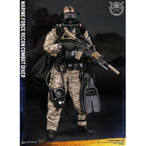 1/6 Marine Force Recon Combat Diver (Desert MARPAT Version)
