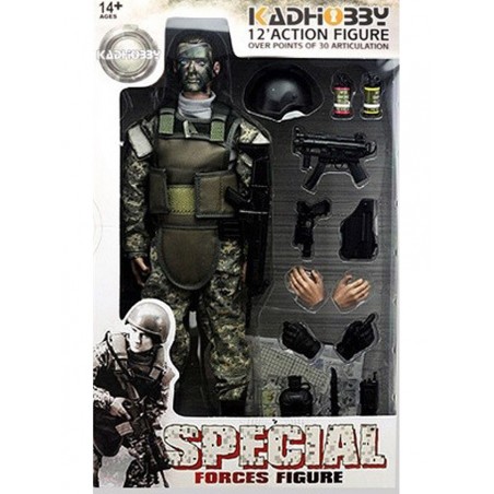 1/6 Special Forces Figure with ACU Uniform in Green