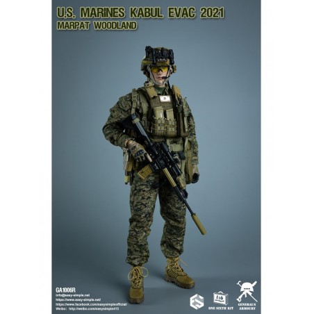 1/6 U.S. Marines Kabul Evac 2021 Marpat Woodland