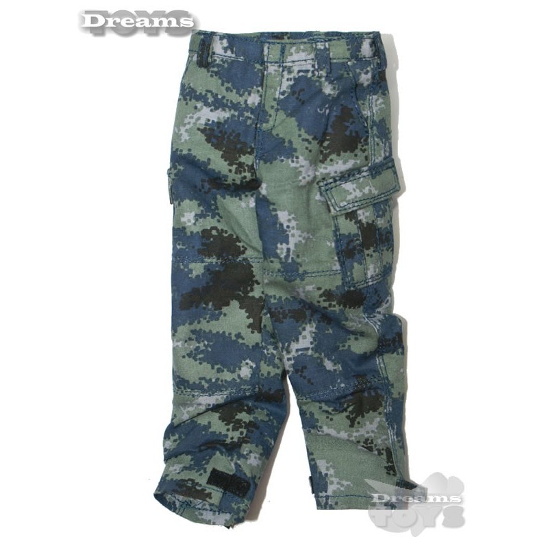 1/6 Pantalon Camo Azul Flagset