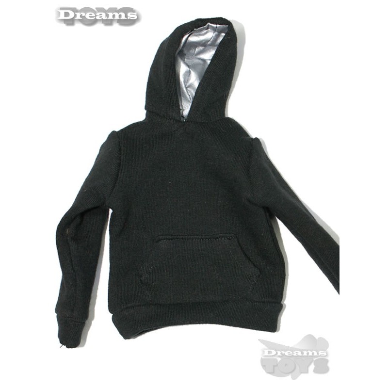 1/6 Sudadera Negra forro Plateado Ant Nest