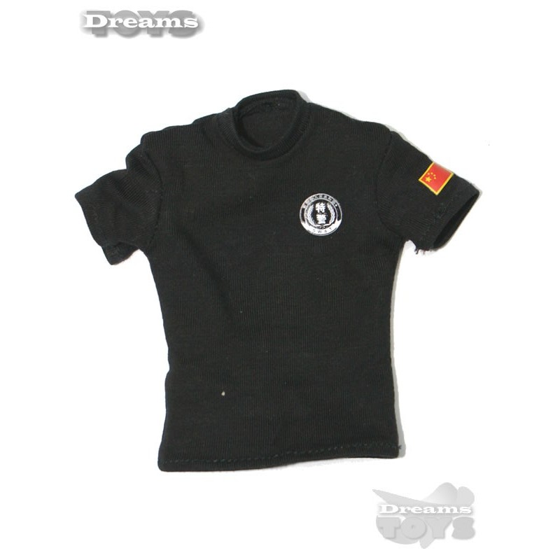 1/6 Playera negra Flagset