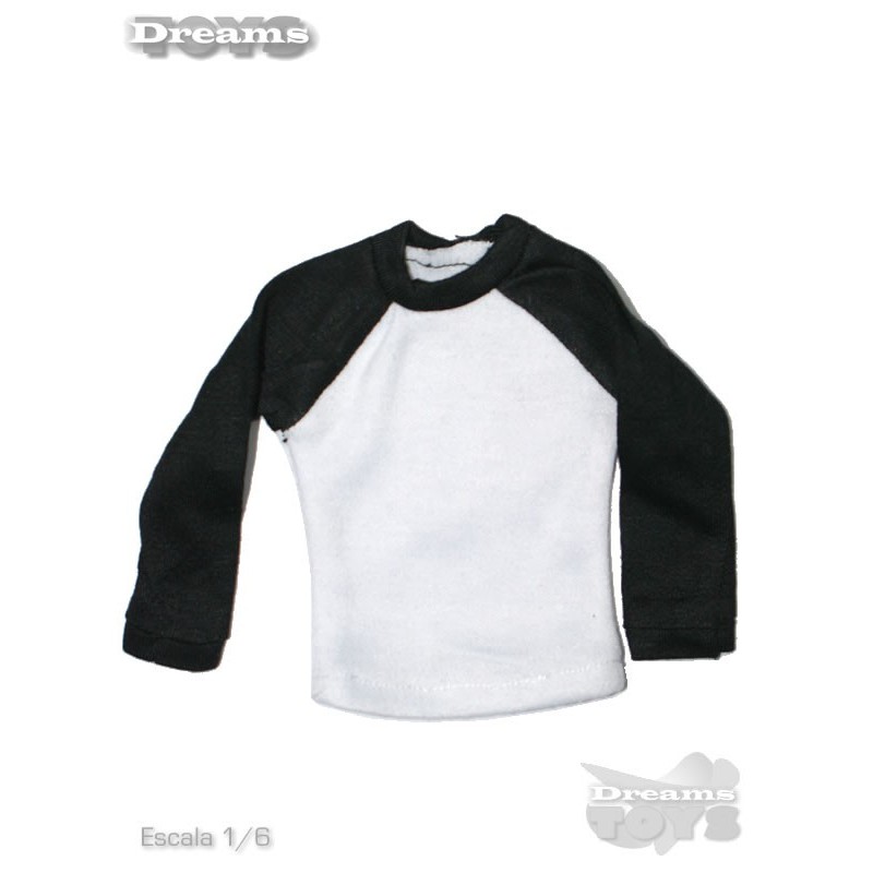 1/6 Playera Raglan Blanco/ Negro Ant Nest