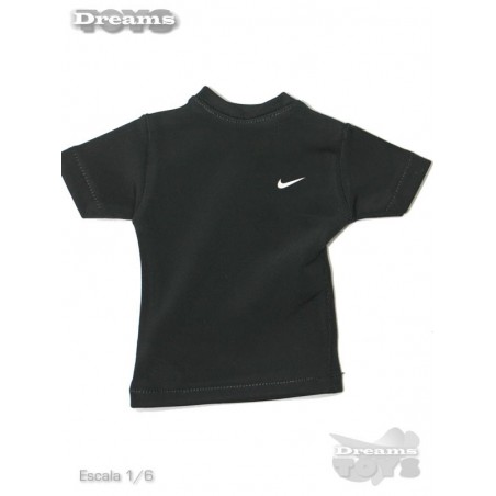 1/6 Playera Negra Spandex Swosh