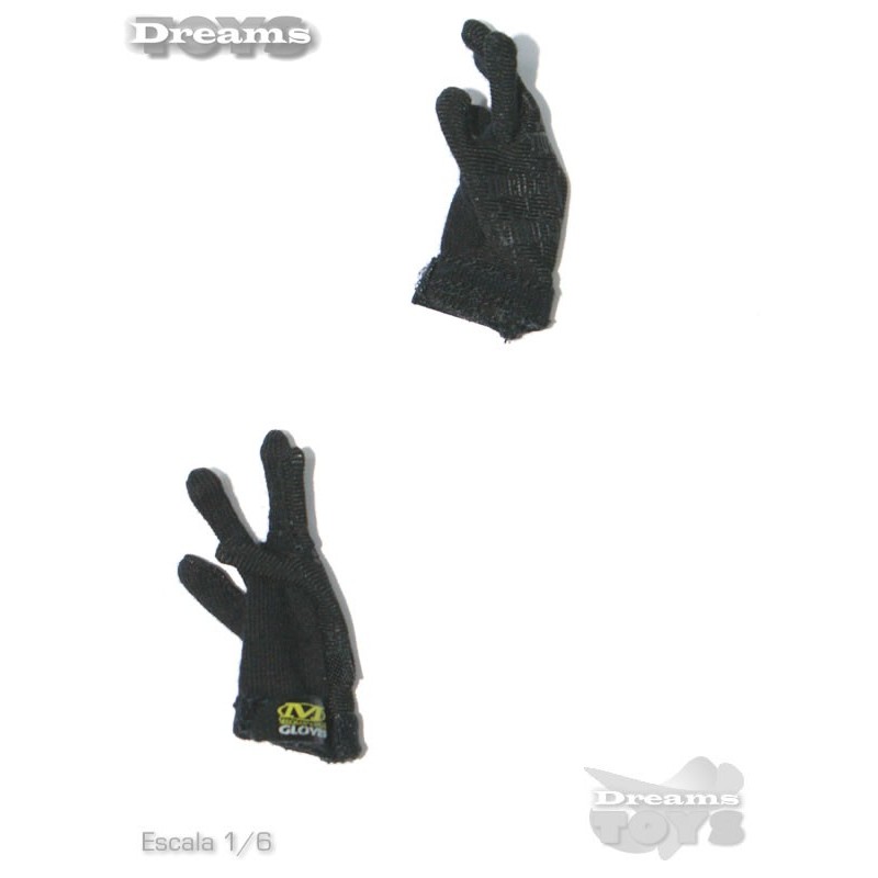 1/6 Par de guantes tela Mechanix Dam Toys