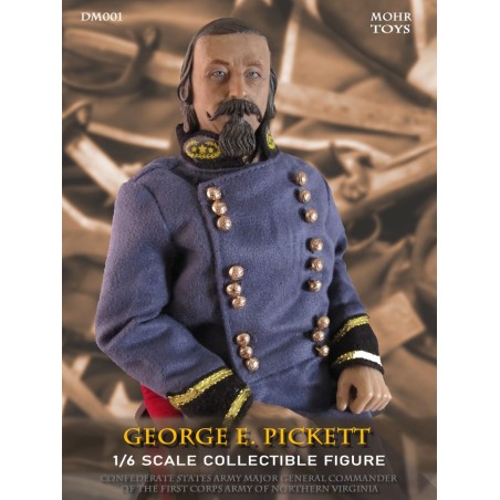 1/6 George E. Pickett - US Civil War Confederate States Army Major