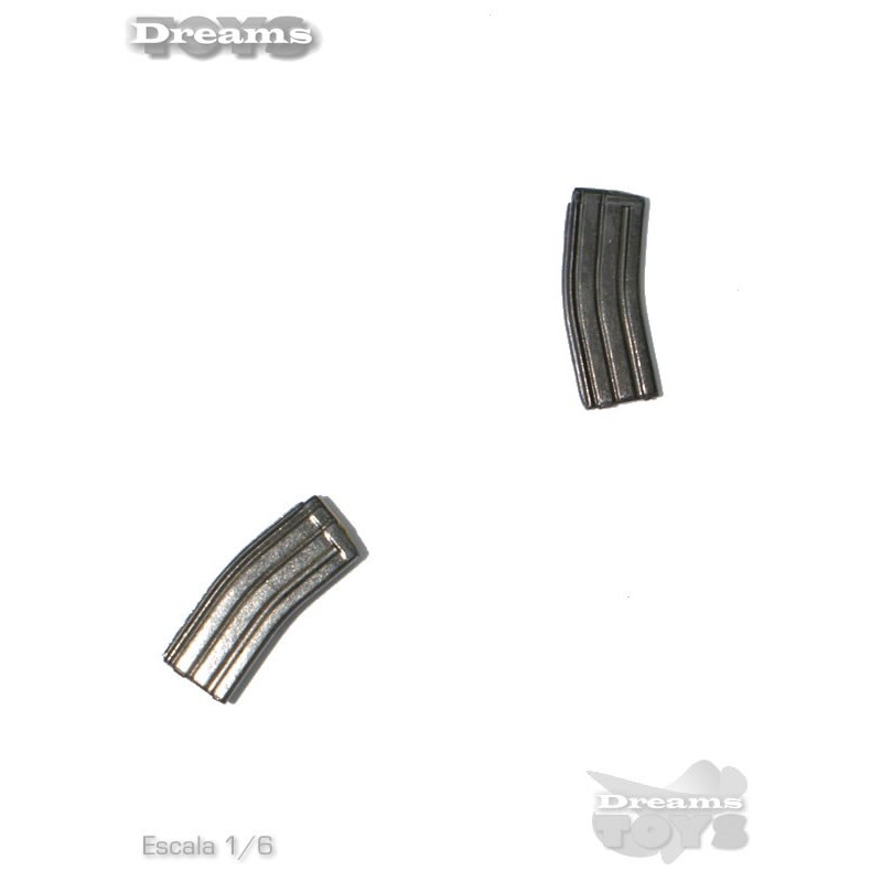 1/6 Cargadores 5.56MM 30R en Metal Dam Toys