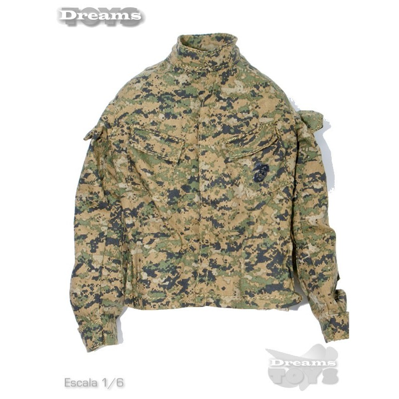 1/6 Camisola USMC MARPAT WOODLAND Easy & Simple